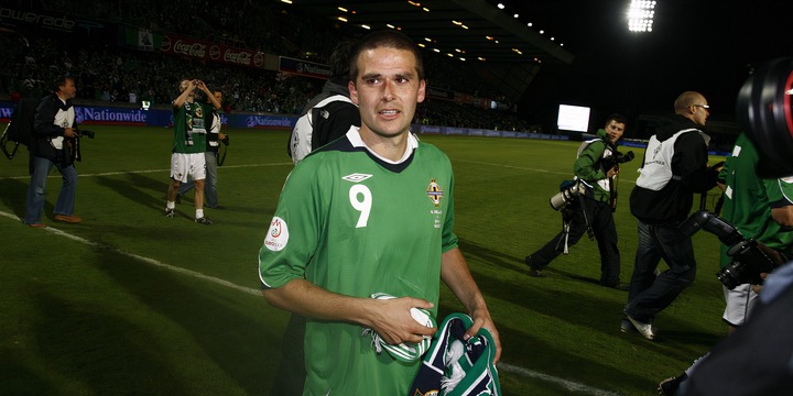 David Healy Northern Ireland against Spain 2006