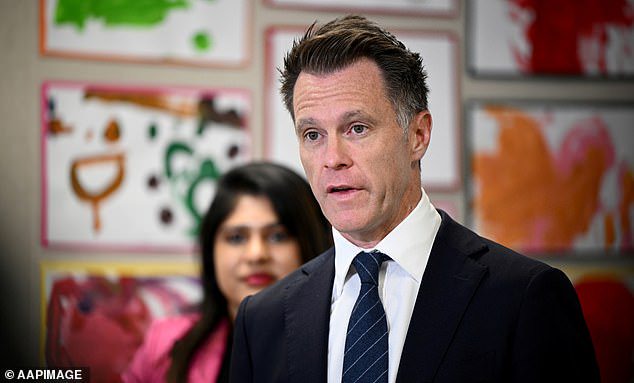 New South Wales Premier Chris Minns (pictured at Gulyangarri Public Preschool in Sydney on Monday) said it was important the King was warmly welcomed during his visit to Australia