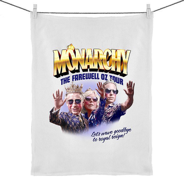 There are also 'Farewell Oz Tour' tea towels available at $24.95 (£13) plus post and packaging