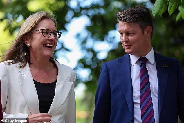 Neither Victorian Premier Jacinta Allan (left) or her deputy Ben Carroll (right, at Victorian Parliament House Melbourne on September 27) will attend the Canberra welcome for the King