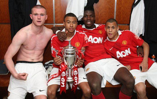 Paul Pogba and Ravel Morrison won the FA Youth Cup together