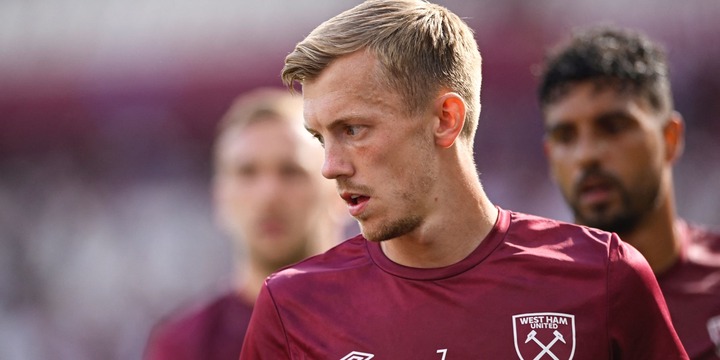 West Ham midfielder James Ward-Prowse