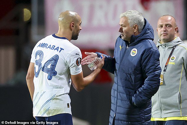 Amrabat will now face Man United in the Europa League with Jose Mourinho's Fenerbahce