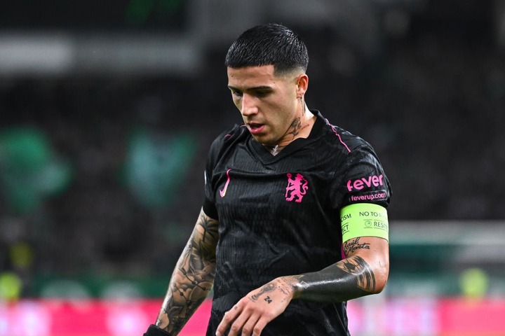 Enzo Fernandez of Chelsea plays during the Conference League, Matchday 2 match between Panathinaikos and Chelsea at OAKA Stadium in Athens, Greece,...