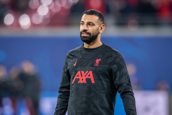 Mohamed Salah of Liverpool FC warms up prior the UEFA Champions League 2024/25 League Phase MD3 match between RB Leipzig and Liverpool FC at Leipzi...