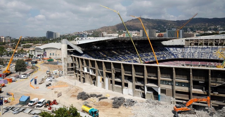 Barcelona's Camp Nou stadium being renovated