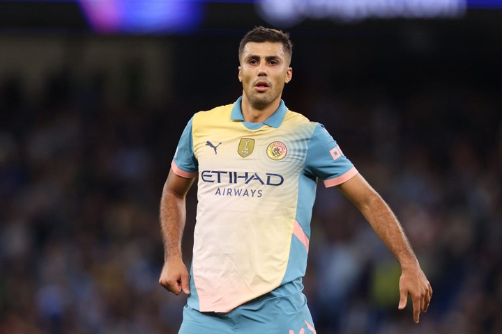 Rodri of Manchester City during the UEFA Champions League 2024/25 League Phase MD1 match between Manchester City and FC Internazionale Milano at Ci...