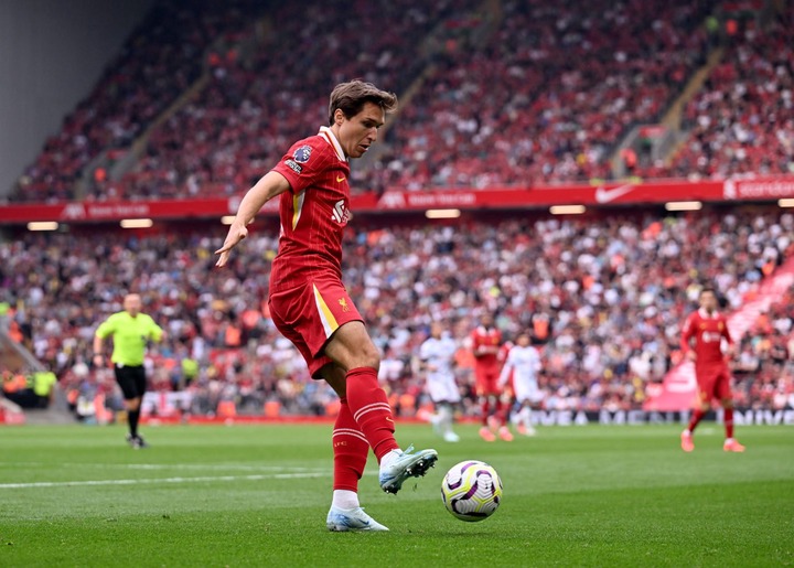 (THE SUN OUT, THE SUN ON SUNDAY OUT) Federico Chiesa of Liverpool during the Premier League match between Liverpool FC and AFC Bournemouth at Anfie...