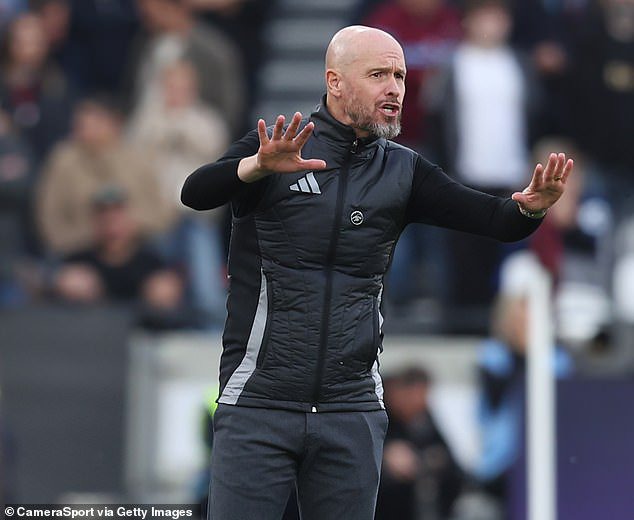 Erik ten Hag will not be in charge of United on Sunday after he was sacked earlier this week