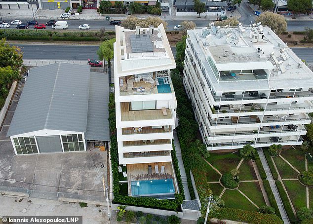 Baldock was living in this property in the Greek capital after a move to club giant Panathinaikos