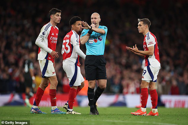 Arsenal supporters have been left furious after referee Anthony Taylor made a contentious late call which denied their side a chance to win against Liverpool