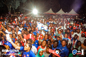 Dr. Mahamudu Bawumia was in the Volta Region to campaign