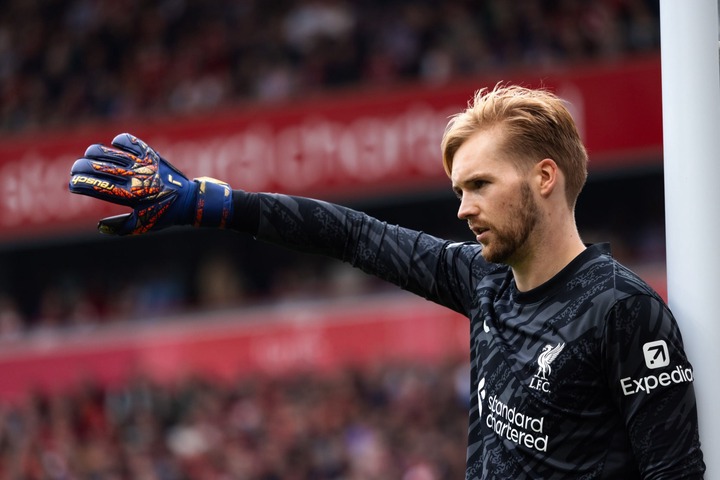 (THE SUN OUT, THE SUN ON SUNDAY OUT) Caoimhin Kelleher of Liverpool during the Premier League match between Liverpool FC and AFC Bournemouth at Anf...