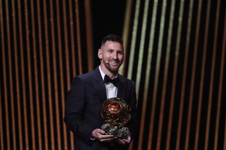 Lionel Messi was awarded the 2023 Ballon d'Or award after leading Argentina to glory in the 2022 Qatar World Cup. (Image: Getty)