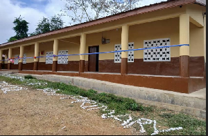 The rehabilitated three-unit classroom block