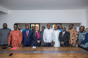 Dr. Opoku Prempeh after his meeting with Eminent Persons Group of the Christian Council of Ghana