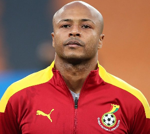 Dede Ayew plays for Le Havre Football Club in France