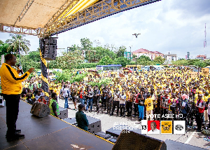 Alan Kyerematen addressing the crowd