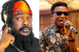 Dancehall musician Ras Kuuku (L) and Kofi Kinaata (R)