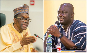 Speaker Alban Bagbin and MP Davis Ansah Opoku