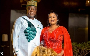 Gospel musician Empress Gifty with husband Hopeson Adorye