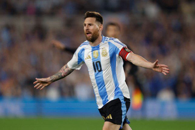 Lionel Messi took his tally for Argentina to 112 goals . (Photo by Gustavo Ortiz/Jam Media/Getty Images)