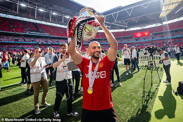 Sofyan Amrabat played a vital role in Man United's FA Cup triumph against Man City in May