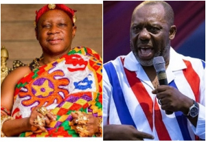 Goasomanhene Nana Kwasi Bosomprah and NPP running mate Dr. Matthew Opoku Prempeh