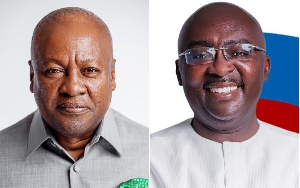 Former president, John Dramani Mahama and Vice President, Dr. Mahamudu Bawumia