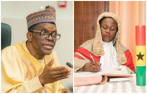 Speaker Alban Bagbin and Chief Justice Gertrude Torkornoo