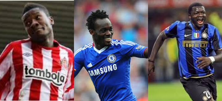 Gyan, Essien and Muntari