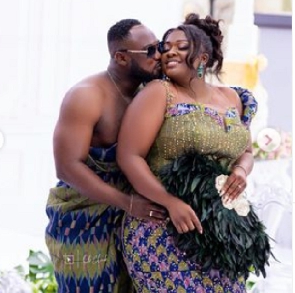 Ghanaian actress Tracey Boakye and her husband, Frank Badu Ntiamoah