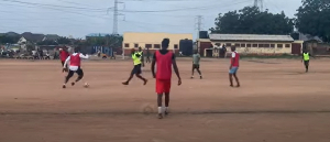 Image from former Black Stars players' keep fit match