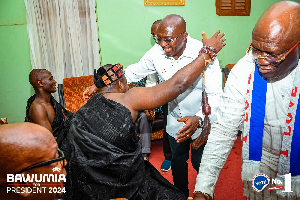 Some Volta Chiefs welcoming Dr. Mahamudu Bawumia