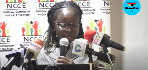 Director of Research, Monitoring, and Evaluation at NCCE, Dr. Henrietta Asante-Sarpong