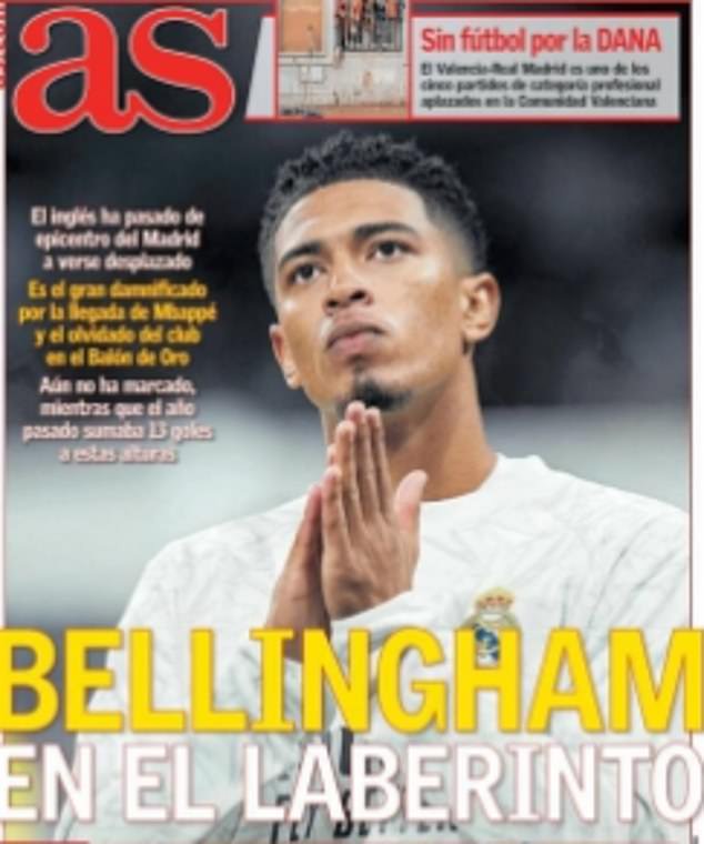 'Bellingham in the maze': Spanish outlet claims Bellingham has been 'displaced' by Mbappe