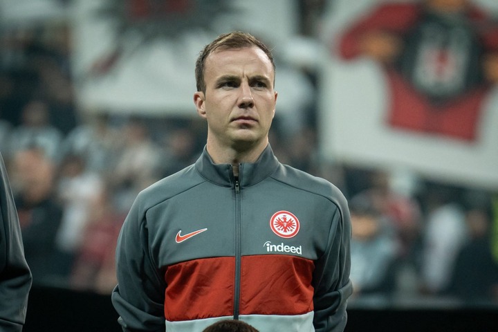 Mario Gotze of Eintract Frankfurt in action during the match. Besiktas and Eintract Frankfurt faced each other in the UEFA Europa League matchday 2...