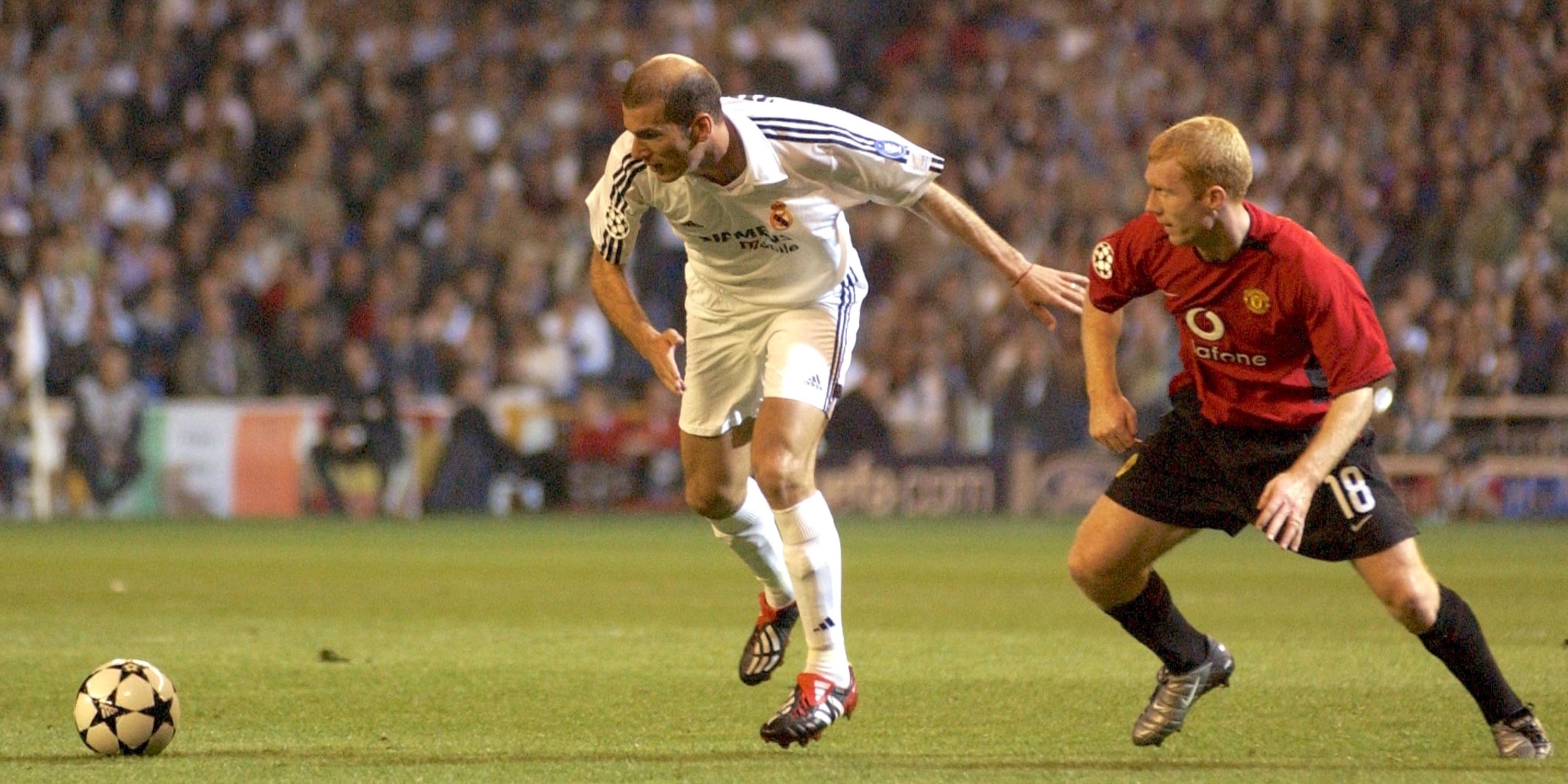 Zinedine Zidane and Paul Scholes