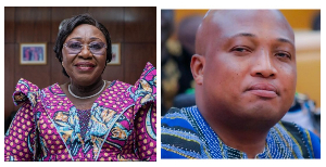 Chief of Staff,  Akosua Frema Osei-Opare (L) and Okudzeto Ablakwa, MP for North Tongu