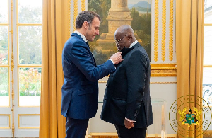 President-Akufo Addo and French President Emmanuel Macron