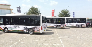 The electric bus fleet promises to cut down transport fares by 40-50%, according to Dr. Bawumia