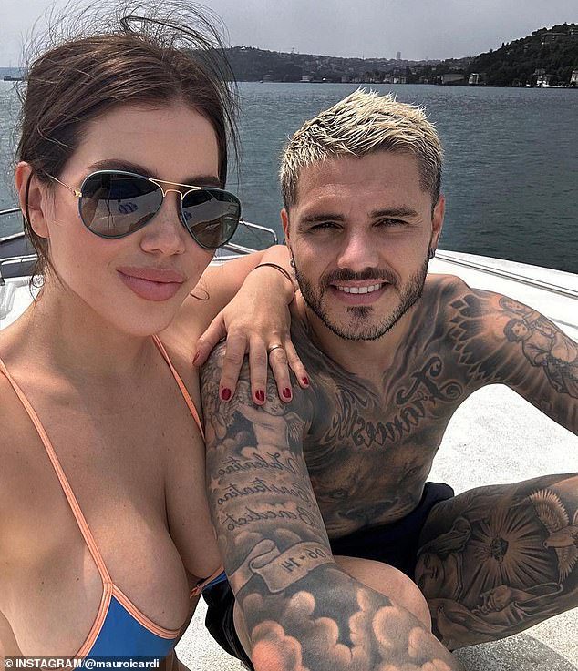 Footballer Mauro Icardi is reportedly dating his divorce lawyer after splitting from wife Wanda Nara (pictured)