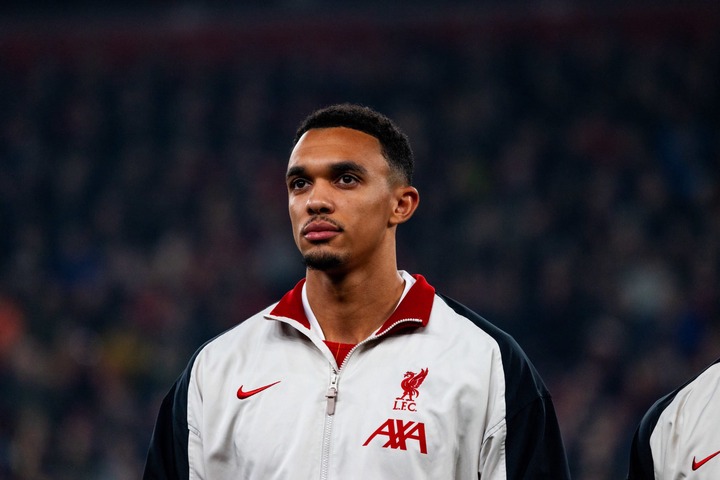 (THE SUN OUT, THE SUN ON SUNDAY OUT) Trent Alexander-Arnold of Liverpool during the UEFA Champions League 2024/25 League Phase MD4 match between Li...