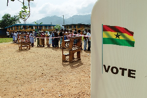 File photo is a queue during an election day