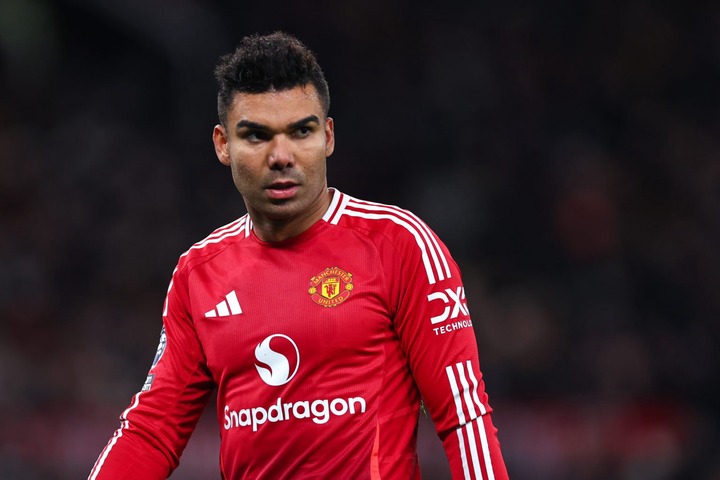 Casemiro of Manchester United during the Premier League match between Manchester United FC and Newcastle United FC at Old Trafford on December 30, ...