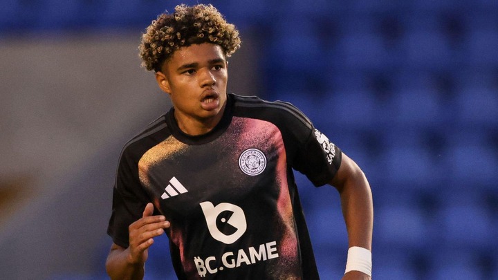 Leicester City's Michael Golding during the pre-season friendly match at the Croud Meadow stadium, Shrewsbury. Picture date: Tuesday July 23, 2024.