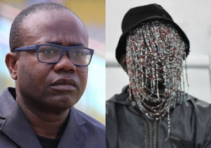 Former GFA president Kwesi Nyantakyi and investigative journalist,  Anas Aremeyaw Anas