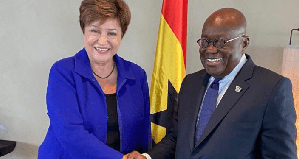 IMF Managing Director, Kristalina Georgieva and former President Nana Addo Dankwa Akufo-Addo