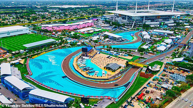 The Miami Dolphins' home at the Hard Rock Stadium is truly multi-use, as the home of the Miami Grand Prix