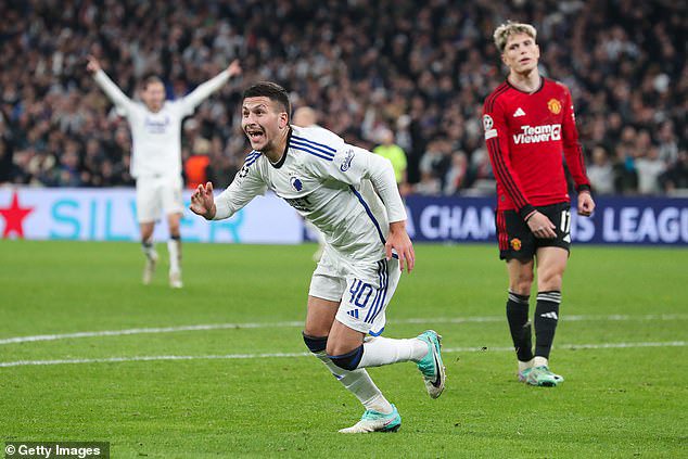 Roony Bardghji scored the winning goal for Copenhagen against Man United last season